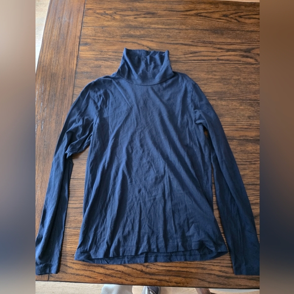 J. Crew Navy Long Sleeve Top - Picture 1 of 2